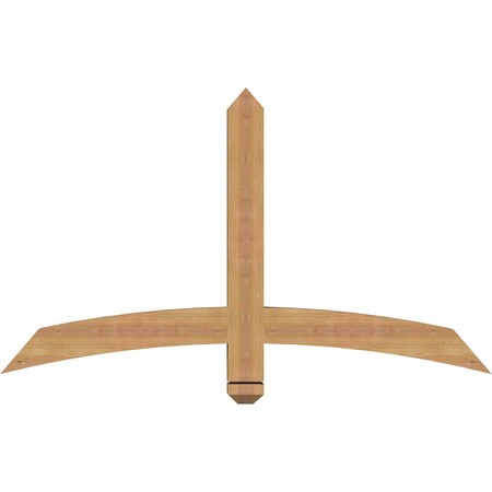 Ekena Millwork Bellingham Timber Gable Bracket, Western Red Cedar, 48"W x 28"H x 3 1/2"D x 3 1/2"F, 14/12 Pitch GBW048X28X0404BEL00SWR